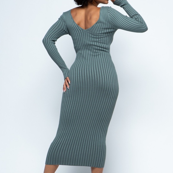 Sultry Sage Dress - Picture 2 of 2